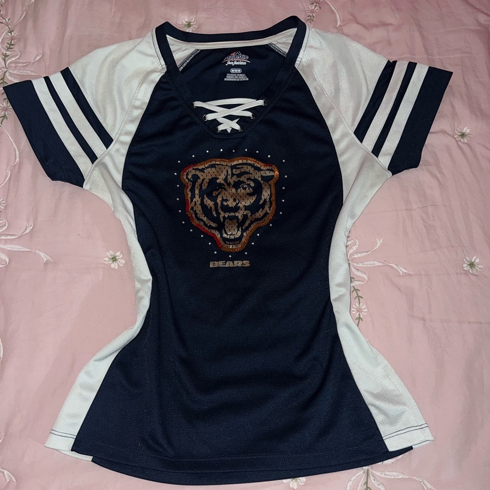 Blue Chicago Bears NFL Women Shirt